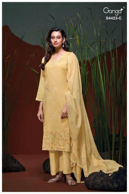 Ganga bethra 4423 Dress material manufacturers in Mumbai
